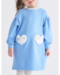 裏シャギーハートポケットワンピース