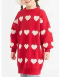 フラワー・ハートニットワンピース