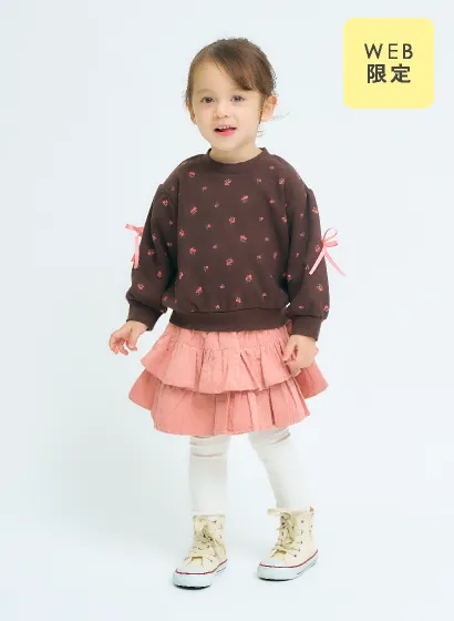 袖リボントレーナー