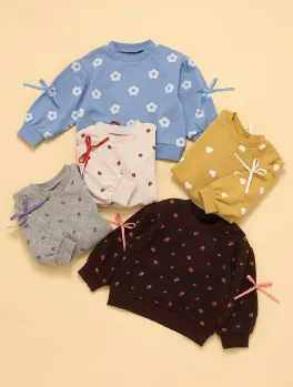 袖リボントレーナー