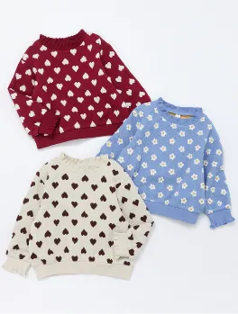 ハート・フラワージャガードトレーナー