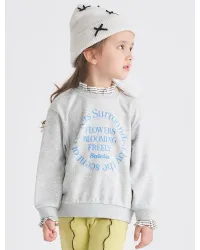 フリルリブニット