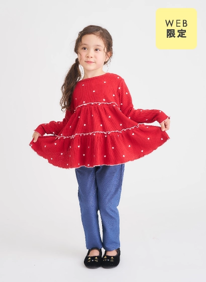 ワッフルティアードTシャツ