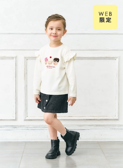 GIRLSモチーフスウェットライクTシャツ