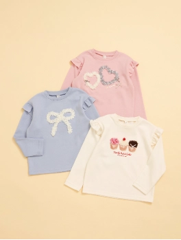 GIRLSモチーフスウェットライクTシャツ