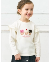 GIRLSモチーフスウェットライクTシャツ