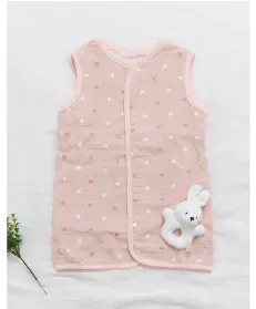 ハート柄ガーゼスリーパー