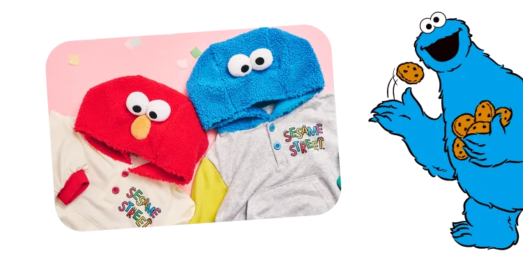 セサミコラボ フード付トレーナー