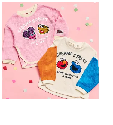 アビー&ゾーイ Tシャツとエルモ&クッキーモンスター Tシャツ