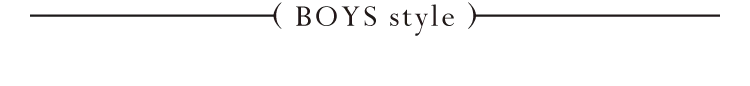 BOYS style