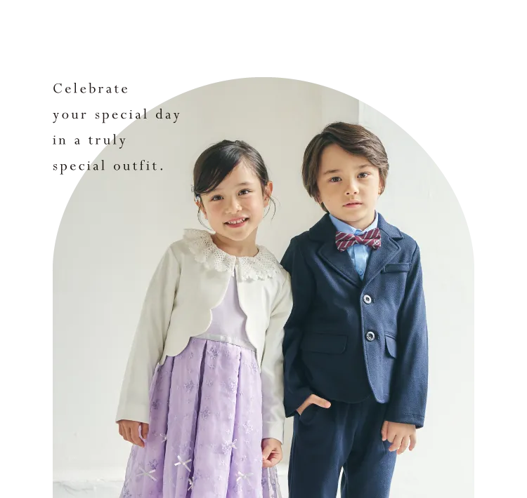 Celebrate  <br />your special day  <br />in a truly  <br />special outfit.