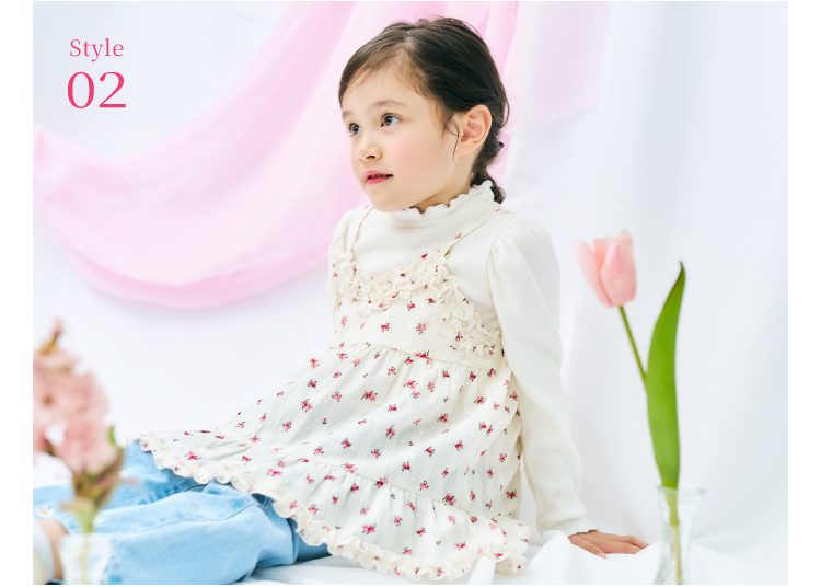 ピンク 2026 apres les cours(アプレ レ クール)の女の子 春コレクション