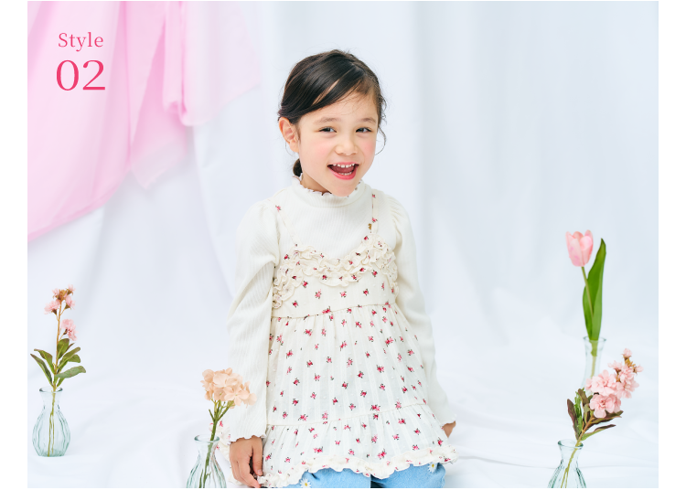 ピンク 2026 apres les cours(アプレ レ クール)の女の子 春コレクション