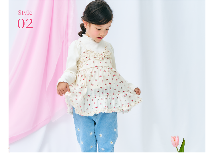 ピンク 2026 apres les cours(アプレ レ クール)の女の子 春コレクション