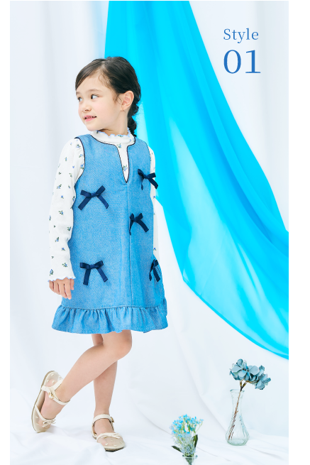 ブルー 2026 apres les cours(アプレ レ クール)の女の子 春コレクション