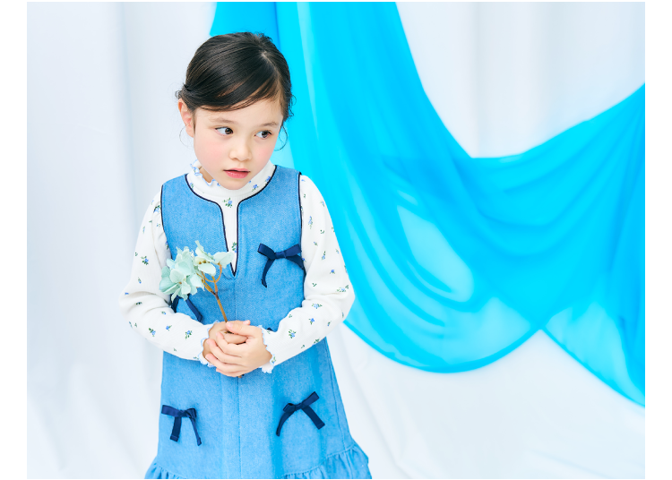 ブルー 2026 apres les cours(アプレ レ クール)の女の子 春コレクション