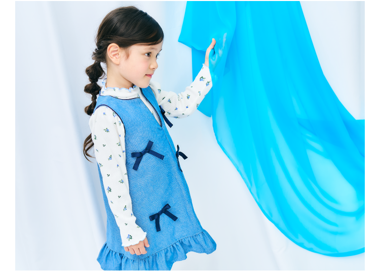 ブルー 2026 apres les cours(アプレ レ クール)の女の子 春コレクション