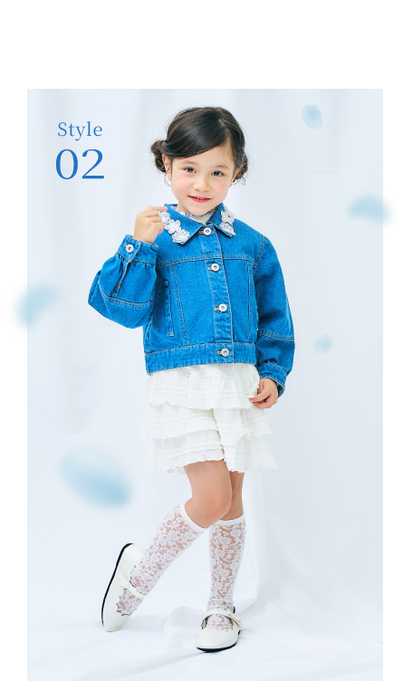 ブルー 2026 apres les cours(アプレ レ クール)の女の子 春コレクション