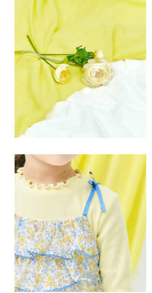 イエロー 2026 apres les cours(アプレ レ クール)の女の子 春コレクション