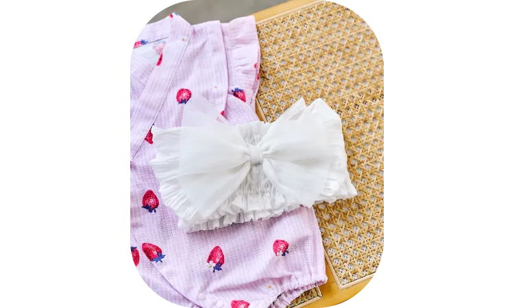 アプレのはんなりBABY甚平ロンパス（帯セット）：￥4,180 (税込)