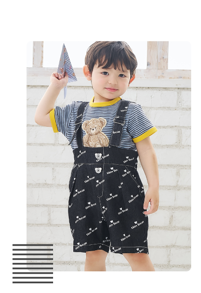 apres les cours tiny bear カジュアル×マリン tiny bear サスペンダー付きティアードスカート tiny bear サスペンダー付きパンツ