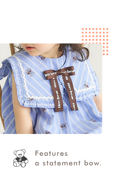 apres les cours tiny bear カジュアル×マリン tiny bear 2WAYワンピース