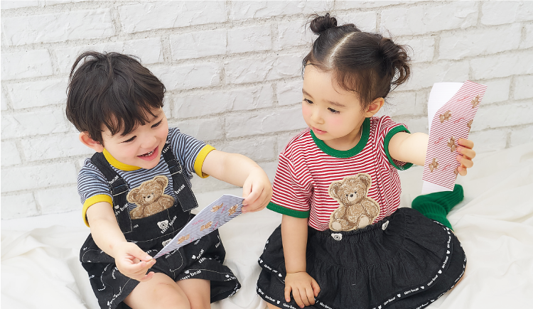 apres les cours tiny bear カジュアル×マリン tiny bear オリジナルおりがみ