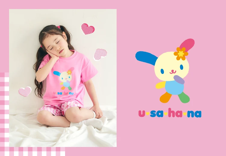 apres アプレレクールサンリオキャラクターズコラボのひんやりパジャマ うさはな