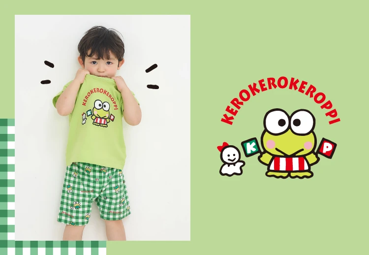 apres アプレレクールサンリオキャラクターズコラボのひんやりパジャマ ケロケロケロッピー