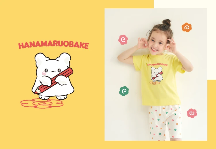 apres アプレレクールサンリオキャラクターズコラボのひんやりパジャマ 花丸おばけ