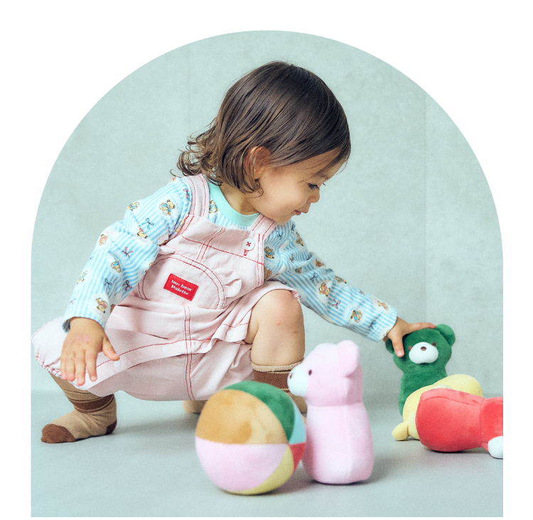 apres les cours tiny bear Palette アプレレクール　ベビー　タイニーベア パレット　カラフルでおしゃれなベビー服