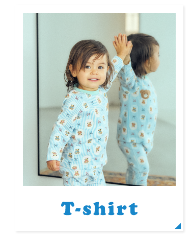 Tシャツ apres les cours tiny bear Palette アプレレクール　ベビー　タイニーベア パレット　カラフルでおしゃれなベビー服