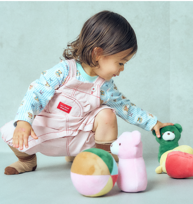 apres les cours tiny bear Palette アプレレクール　ベビー　タイニーベア パレット　カラフルでおしゃれなベビー服