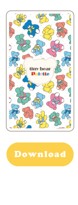 ダウンロードコンテンツ スマホ用壁紙　apres les cours tiny bear Palette アプレレクール　ベビー　タイニーベア パレット　カラフルでおしゃれなベビー服