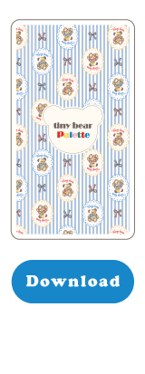 ダウンロードコンテンツ スマホ用壁紙　apres les cours tiny bear Palette アプレレクール　ベビー　タイニーベア パレット　カラフルでおしゃれなベビー服
