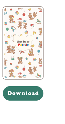 ダウンロードコンテンツ スマホ用壁紙　apres les cours tiny bear Palette アプレレクール　ベビー　タイニーベア パレット　カラフルでおしゃれなベビー服