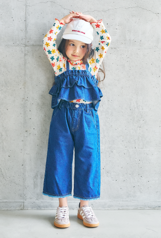 2026 apres les cours デニム ビスチェ キャミソール トップス 子供服 ベビー服 キッズ 女の子 ベビー