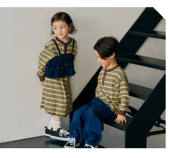 après les cours アプレレクール　ユニ アプレアンドミックス　男の子も女の子もゆるっと着られる新アイテム