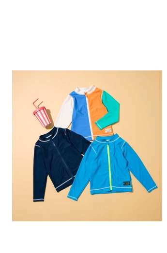 前開き長袖ラッシュガード<br />￥2,860(税込)