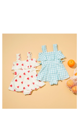 フリルワンピース水着<br />￥3,630(税込)