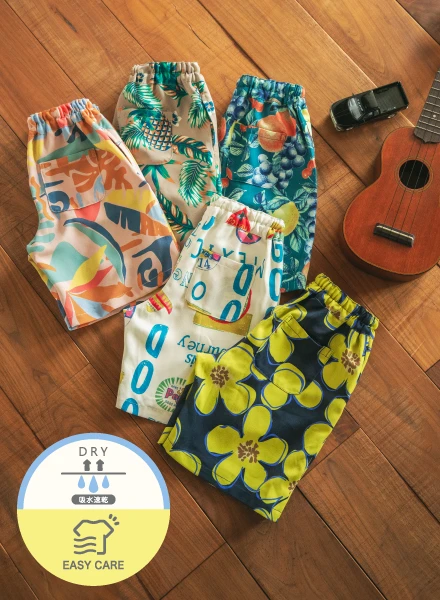 セットアップも可能な柄パンツ