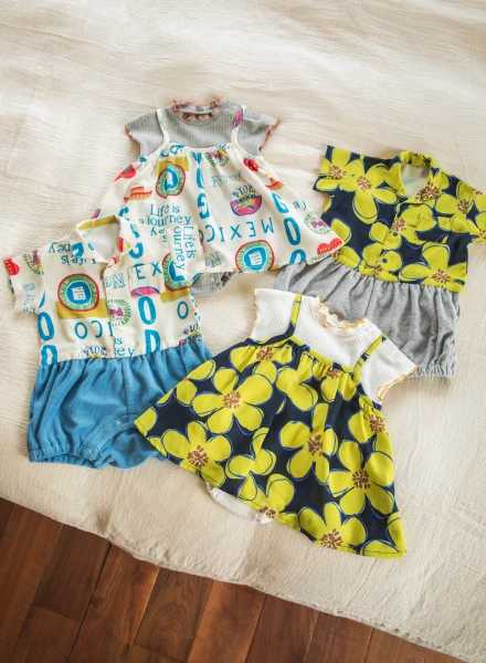 きょうだいでお揃いに出来るベビーウェア