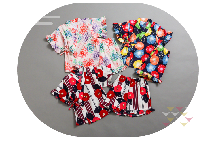 すっぽり着られるBREEZE フリル甚平 2,970(税込)