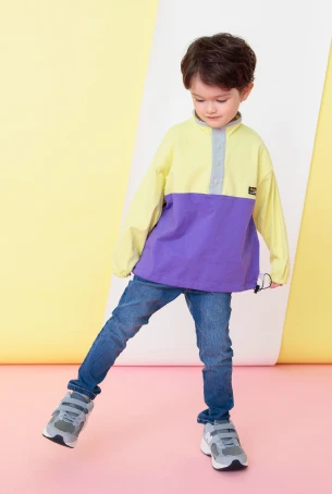 男の子のかっこいいらくらくスキニーパンツの春コーディネート