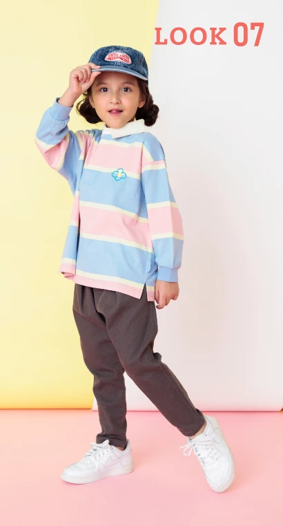 すぽ軽やわらかパンツの春コーディネート