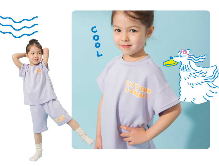 ブリーズのひんやりパジャマ 女の子