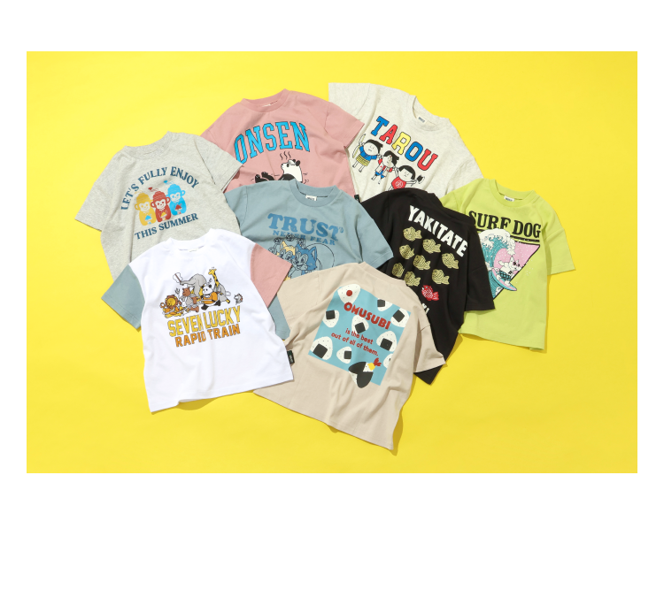 和POPモチーフTシャツ　税込990円