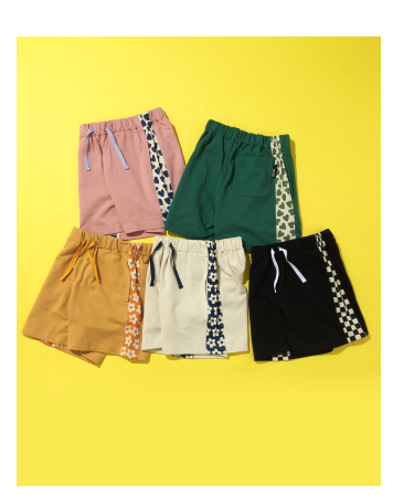 サイド総柄切替カットソーパンツ