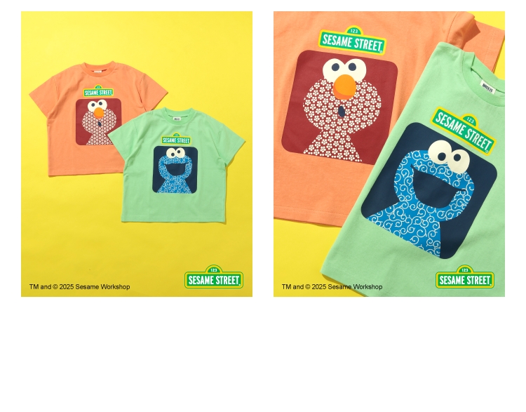 セサミストリート 和柄Tシャツ　税込1,650円
