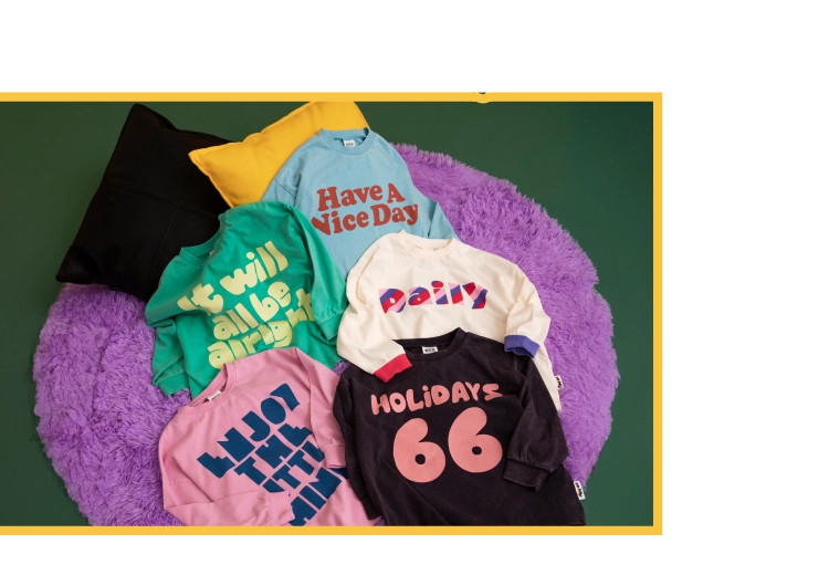 男の子も女の子もワクワクするカラー感のトップス